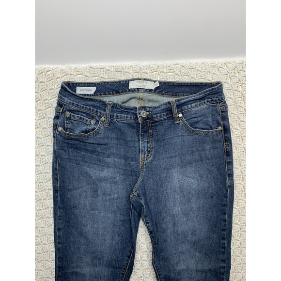 Torrid Boyfriend Jeans Women‎ Sz 14  Blue Stretch Denim Fits At Fit W34 L28 - Picture 2 of 11